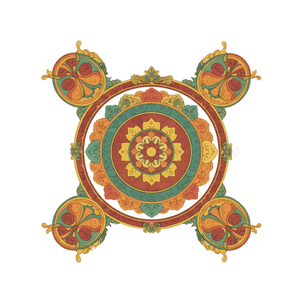 Decorative Thangka Background
